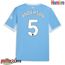 Camiseta Manchester City Elliot Anderson #5 Primera Equipación 2026-27 manga corta